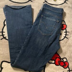 Dark wash Levi’s Shaping Bootcut jeans